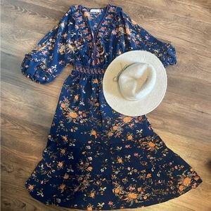 Fall Floral Dress